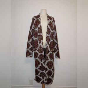 Burger Et Mikkelsen For India Hicks Kid Mohair Blend Long Patterned Open Cardiga